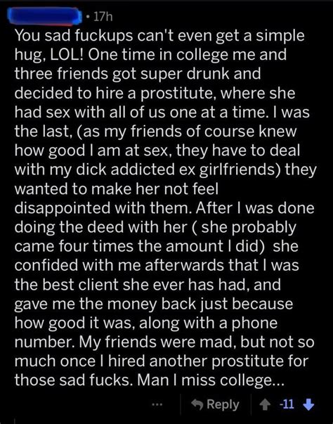 reddit prostitute|$3,000.